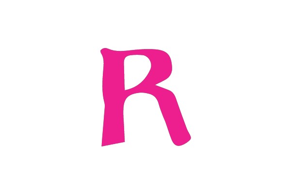 Bold Pink Letter R