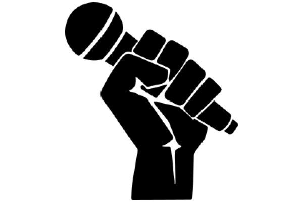 A Symbolic Representation of a Microphone and a Fist, Emphasizing the Power of Speech.
