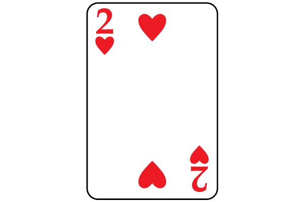 Two of Hearts Card