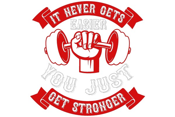 Motivational Fitness Emblem: Strength and Endurance