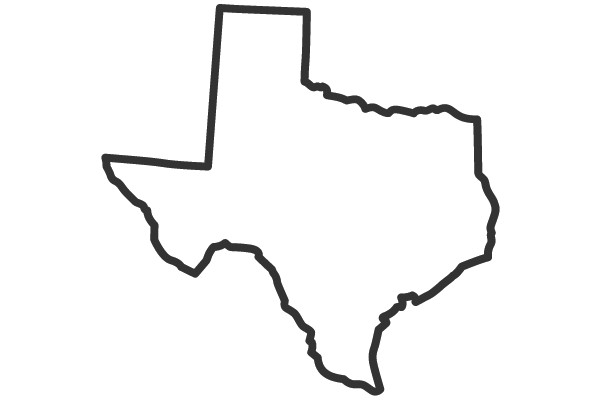 Outline Map of Texas