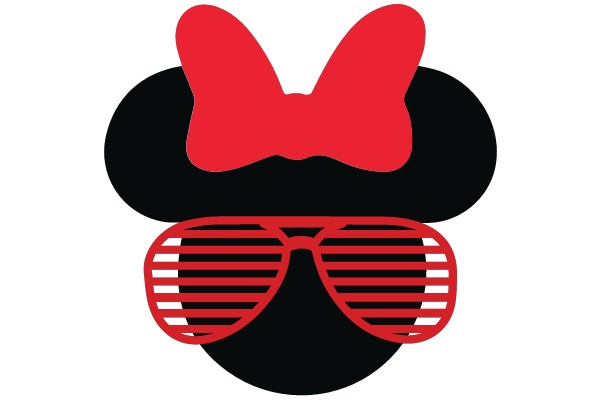 Minnie Mouse with Red Bow and Sunglasses