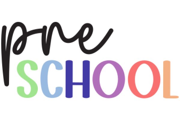 Colorful Sign for a School with the Word 'Fine' in Stylized Lettering