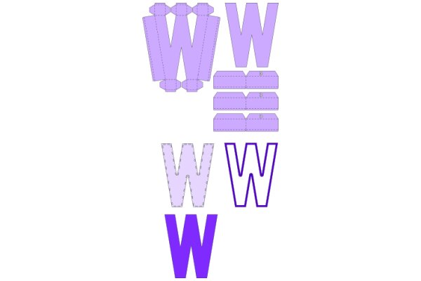 A Collection of Purple W Letter Designs