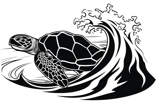 Riding the Waves: The Sea Turtle's Journey
