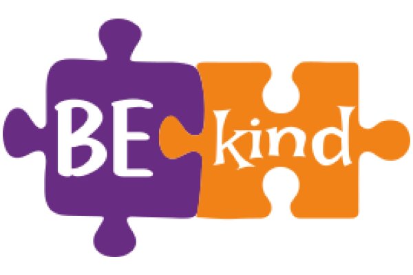 Puzzle Piece Logo: 'BE Kind'