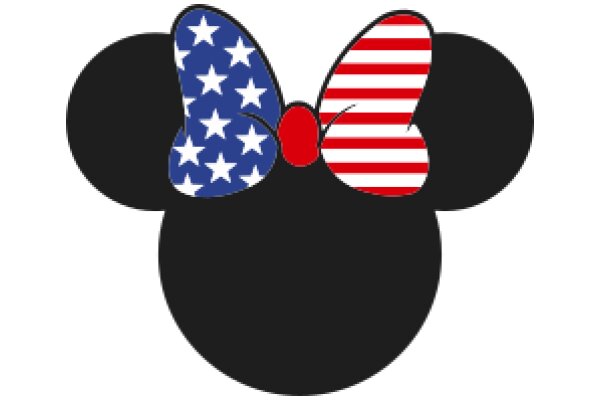 A Patriotic Twist on a Classic Character: Mickey Mouse with an American Flag Butterfly