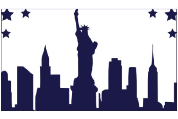 The Statue of Liberty and the Skyline of New York City