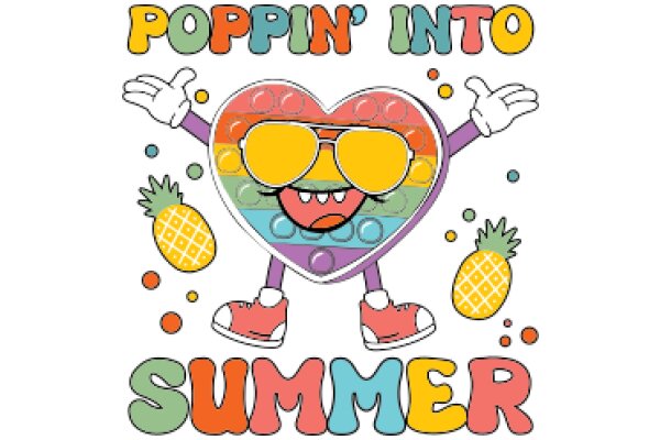 Poppin' into Summer: A Colorful Adventure with Pineapple and Heart