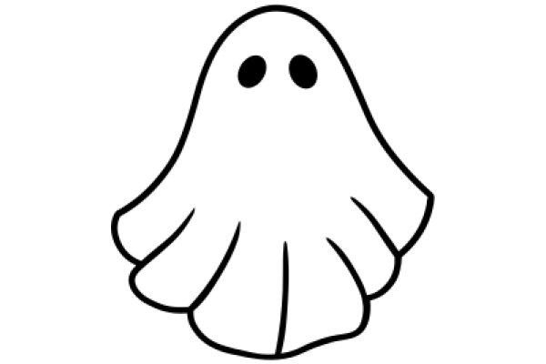 A Ghostly Halloween Scene with a White Ghost Emoji