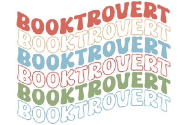 Colorful Typography Art: A Vibrant Display of the Word 'Booktrovert' in Different Colors and Styles