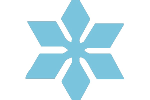 Symmetrical Blue Star Shape