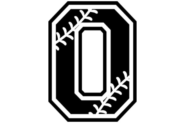 Stylized Baseball Logo with Letter 'O'