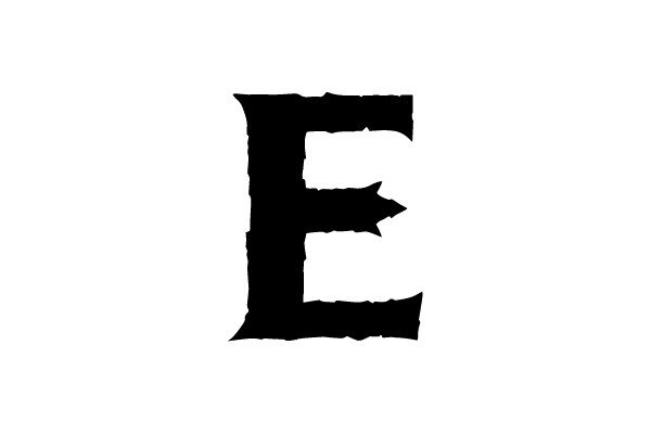 Bold Black Letter E