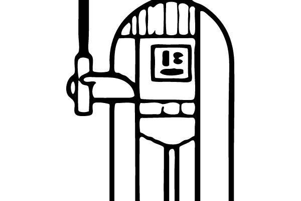 Darth Vader LEGO Line Drawing