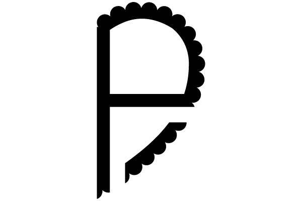 A Scalloped-Edged Letter 'P'
