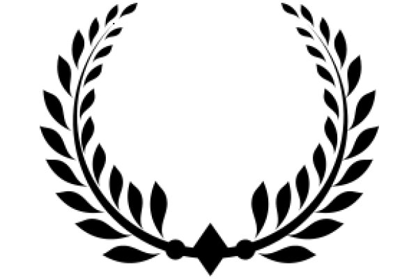 Elegant Black Laurel Wreath