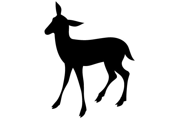 Silhouette of a Deer