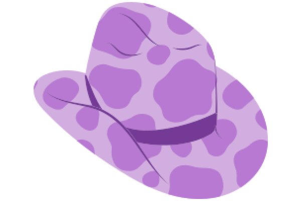 A Purple Cowboy Hat with a Unique Pattern