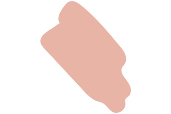 Simplistic Pink Shape on White Background