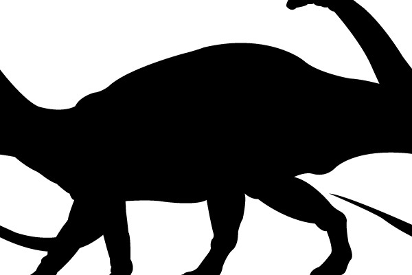 Silhouette of a Brachiosaurus