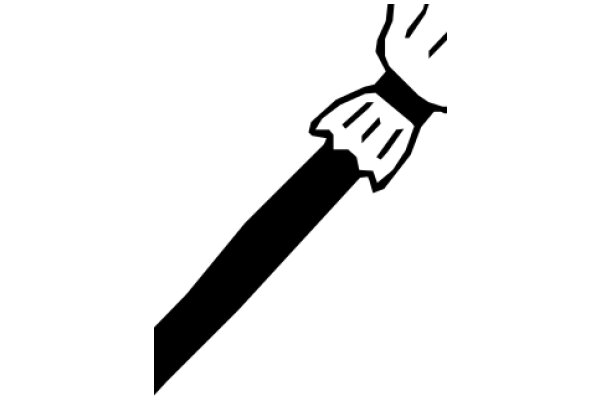 A Simple Line Drawing of a Tie