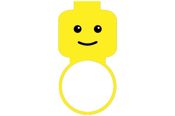 Joyful LEGO Character - A Playful and Colorful Icon