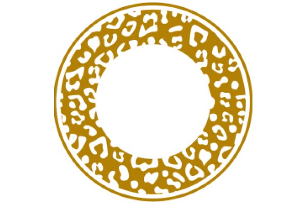 Stylized Gold Ring with Leopard Print Design