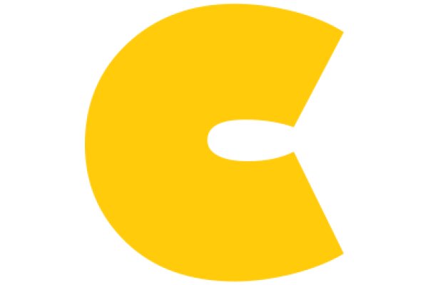 A Blank Canvas: The Simplicity of a Yellow 'P' on a White Background
