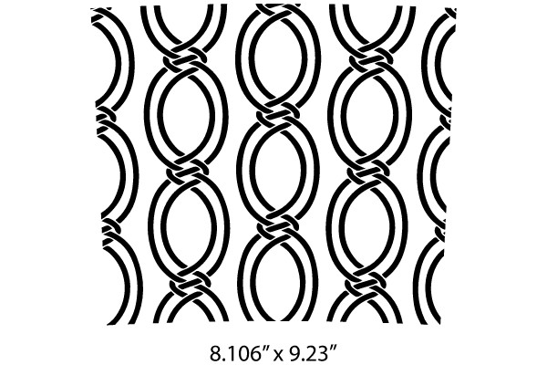 Interlocking Circles and Knots Pattern