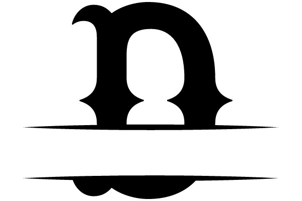 Bold Monogram Font with Shadow Effect