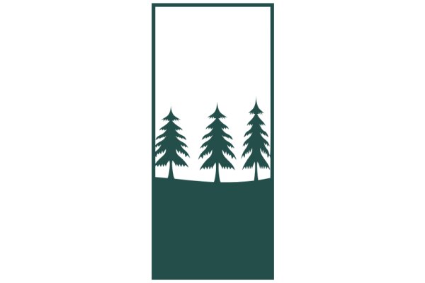 Serene Scenery: A Digital Artwork of a Forested Landscape