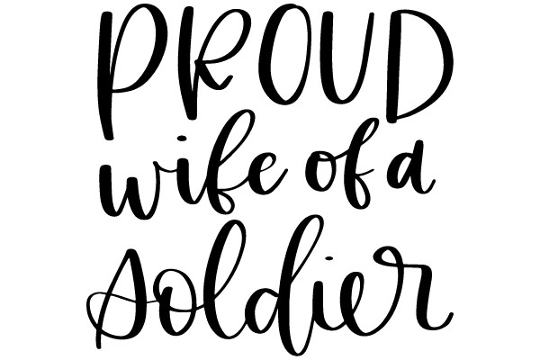 Proud Wife of a Soldier