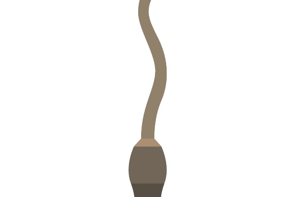 Aesthetic Brown Cylindrical Vase with Curved Neck and Flared Base
