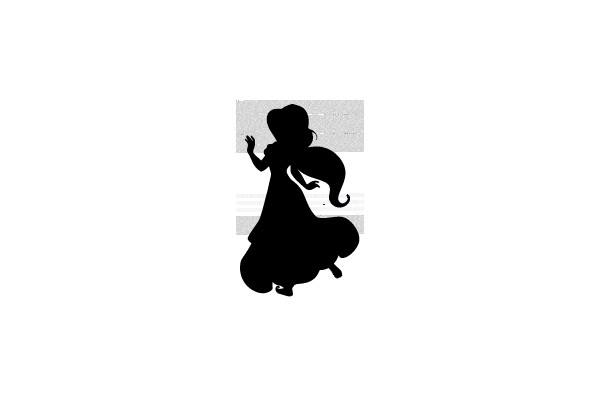 Disney Princess Silhouette Dance Pose