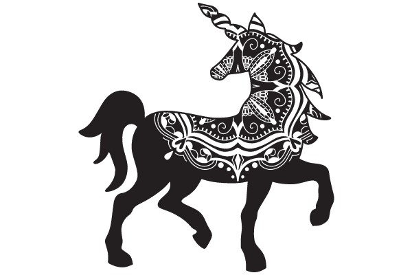 Enchanted Stallion: A Symphony of Patterns and Grace