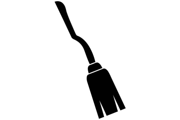 A Simple Line Drawing of a Broom