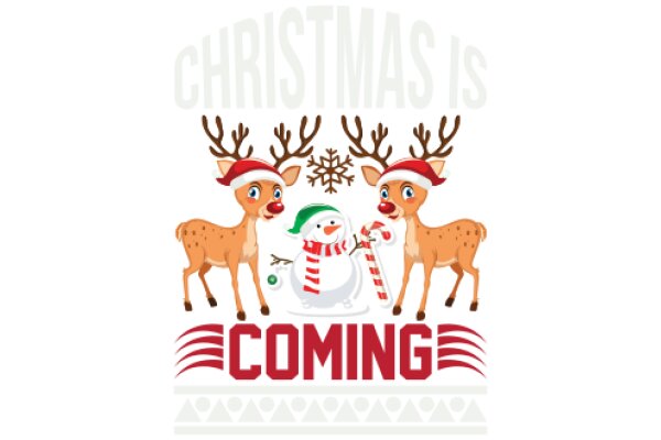 Christmas Coming: A Festive Illustration