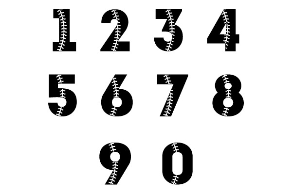 Stitching Numbers: A Baseball-Inspired Font