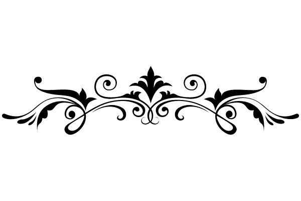 Ornate Flourish Decoration in Vintage Style