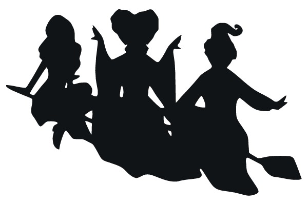 Witch Trio Silhouette
