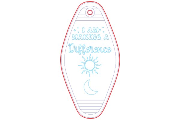 A Digital Artwork of a Heart-Shaped Tag with a Message of Kindness and Encouragement