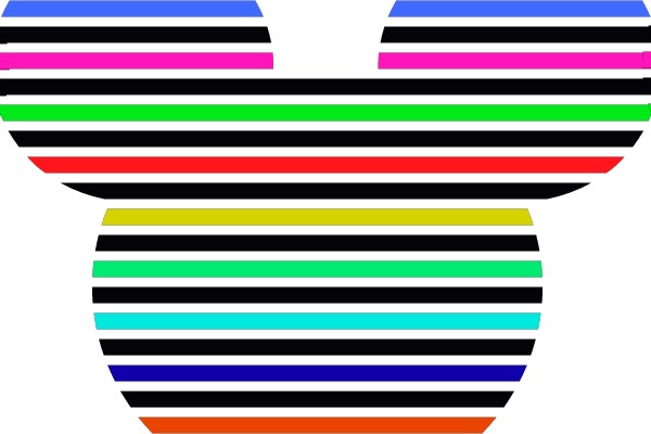 Colorful Mickey Mouse Icon