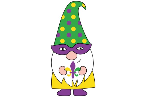 Vivid Vignette: A Whimsical Character in a Colorful Costume