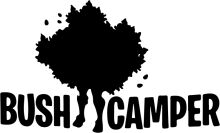 A Silhouette of a Tree with the Word 'Bush' Below It