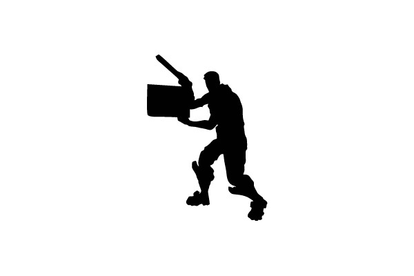 Cricket Wicketkeeper Silhouette