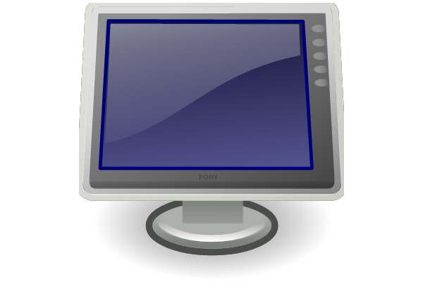 Modern Computer Monitor on a Stand