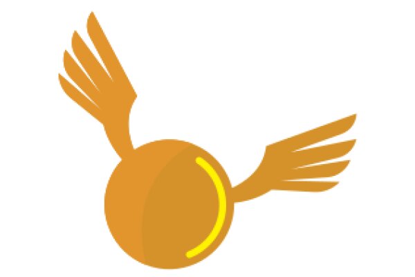 A Yellow Ball with Orange Wings