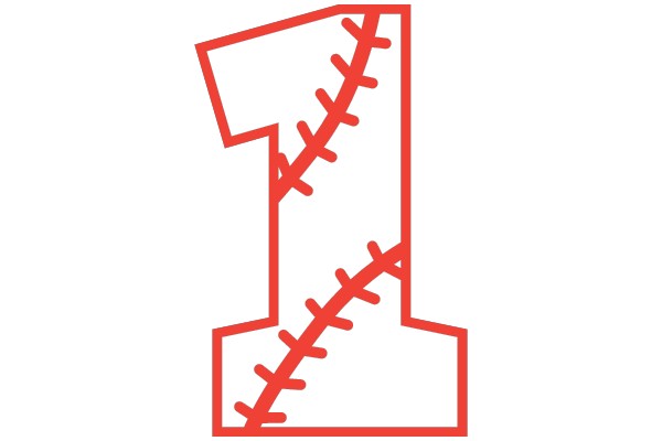 Number 1 Baseball Stitch