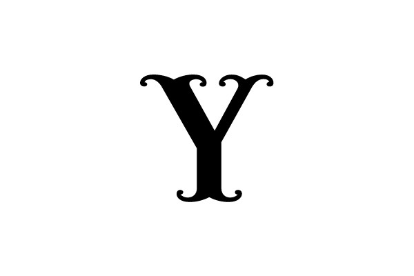 Bold Serif Letter Y